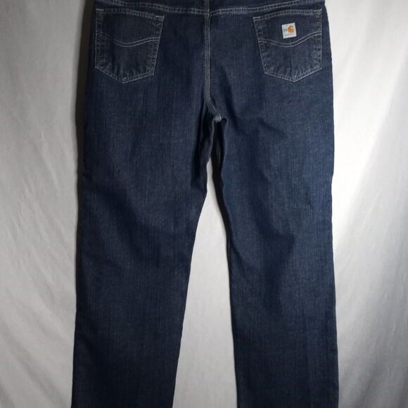 Carhartt FR Flame Resistant Cat2 Traditional Fit Men's Straight Dark Jeans 44x30 - Picture 2 of 10